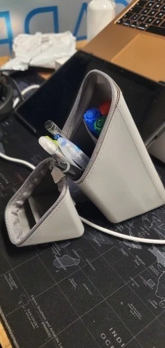 Foldable Silicone Pen Holder-Large Capacity Expandable Pencil Cup for Desk
