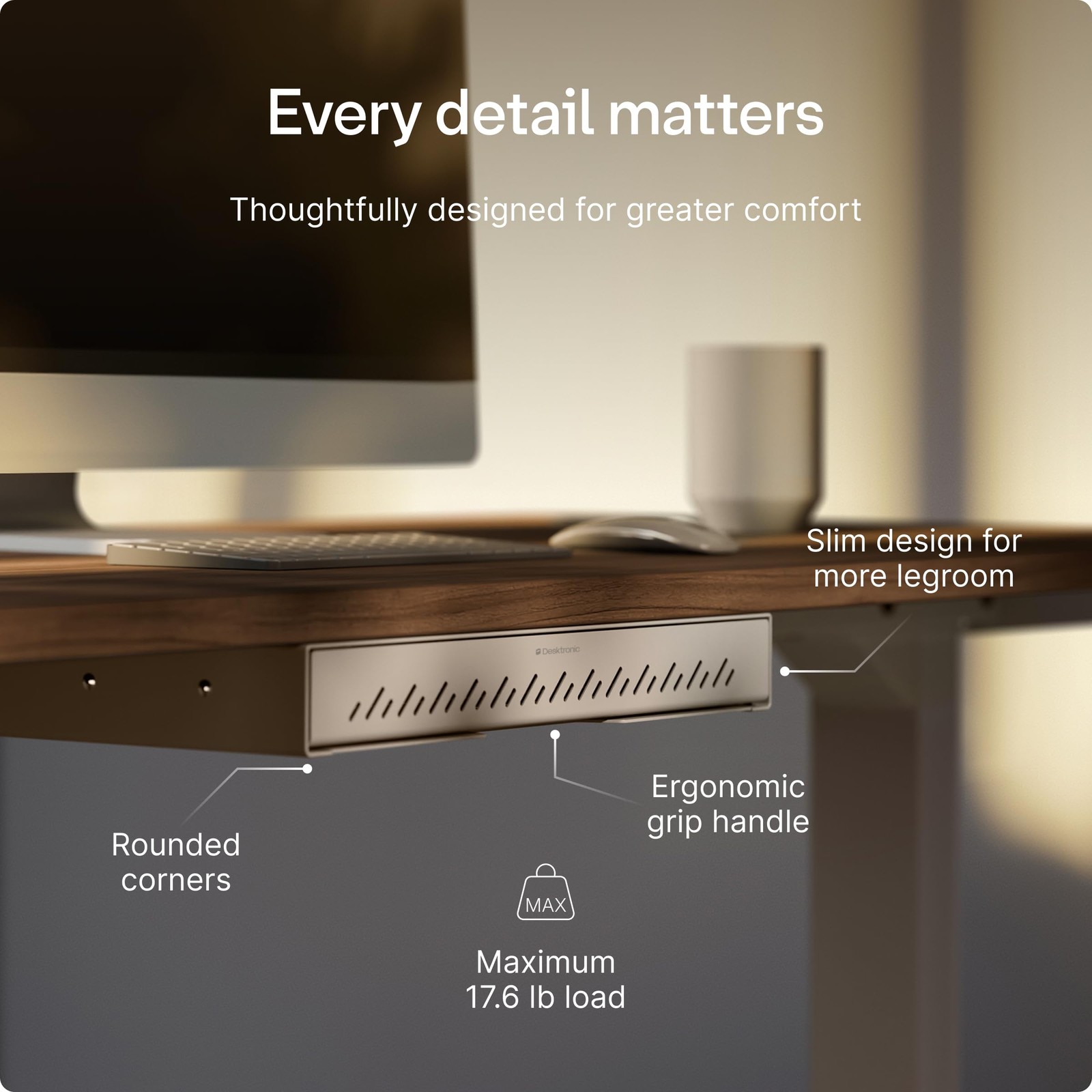Under Desk Drawer — Under-Desk Storage Organizer, Easy Install, Large Capacit…