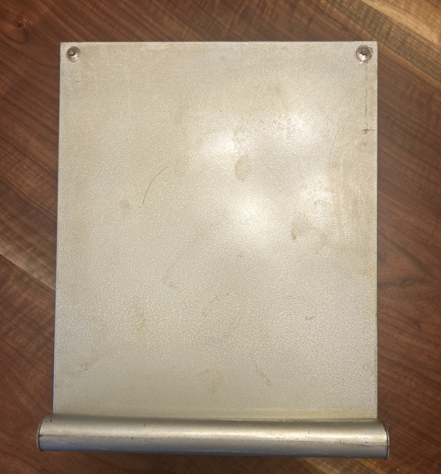 VINTAGE 2-TIER DESK TRAY ORGANIZER HEAVY STEEL IN OUT FILE TWO
