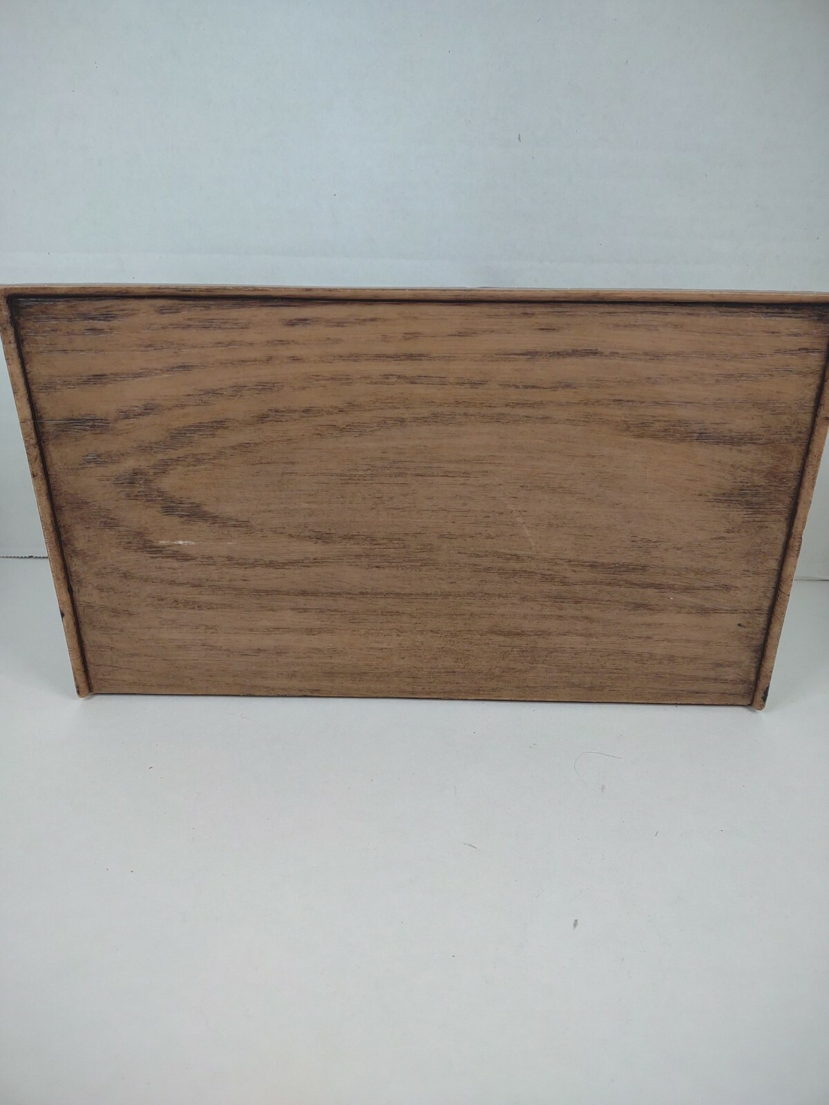 Vintage Desk Top Letter Mail File Holder Organizer Lerner Faux Wood USA