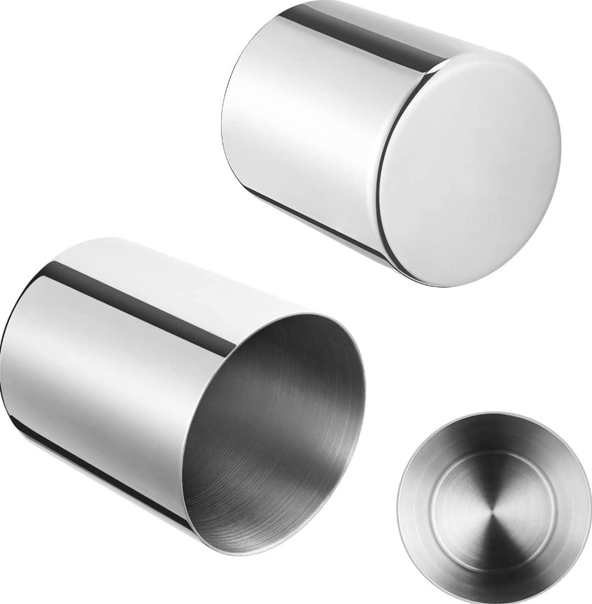 Stainless Steel Pen Holder for Desk Heavy Duty Cylinder Pencil Organizer Silver