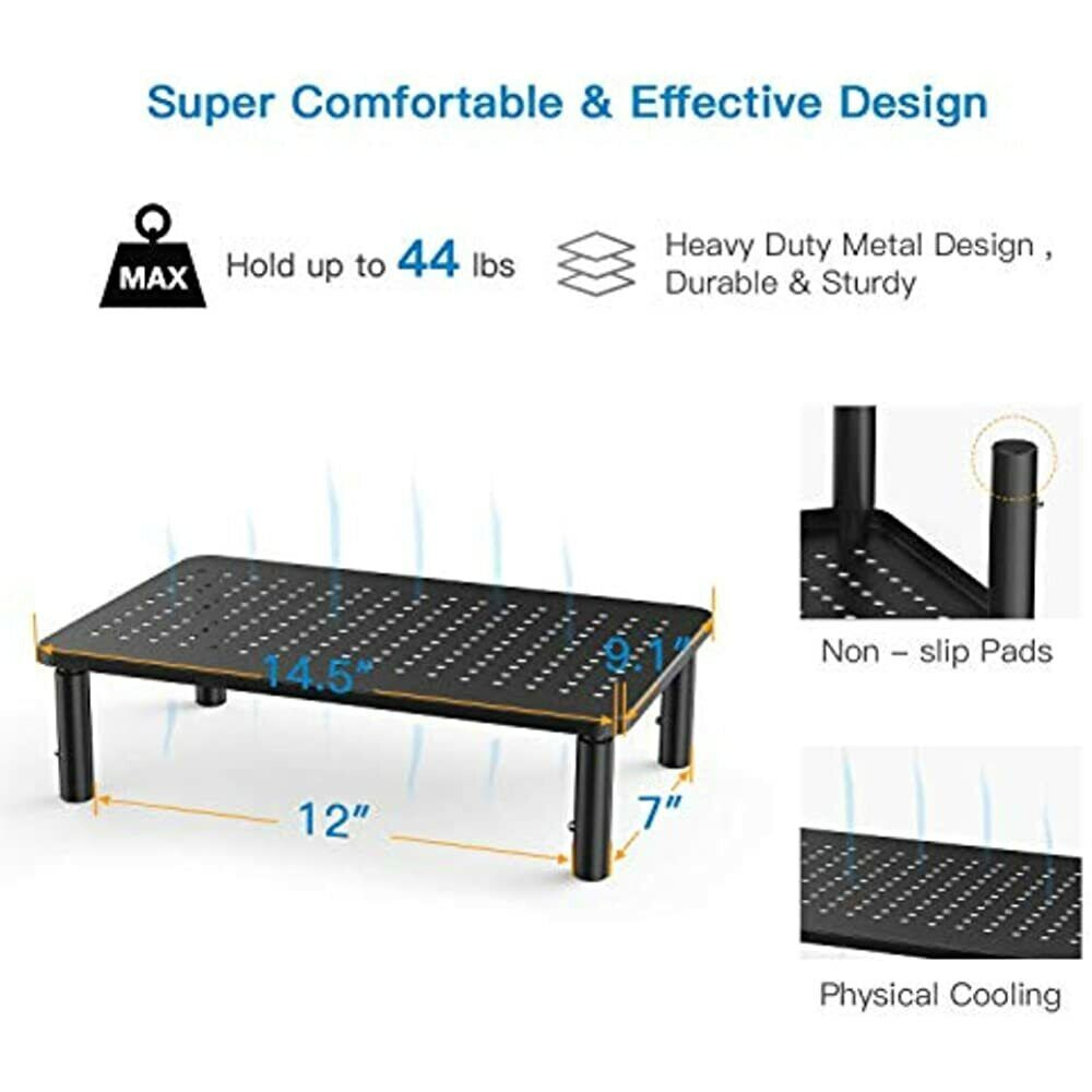 Ergonomic Monitor Stands 3 Settings, Laptop Stand,Projector, Desktop Stand Black