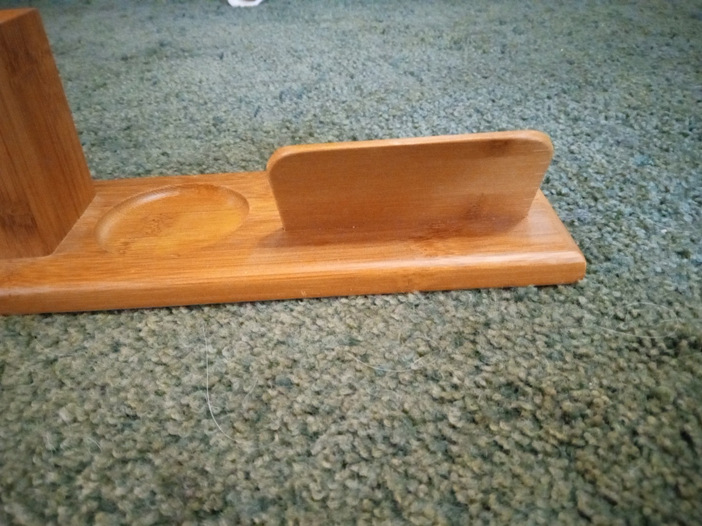 Wooden Handmade Desktop Organizer Cards Pencils Change Holder Unique USA Nice