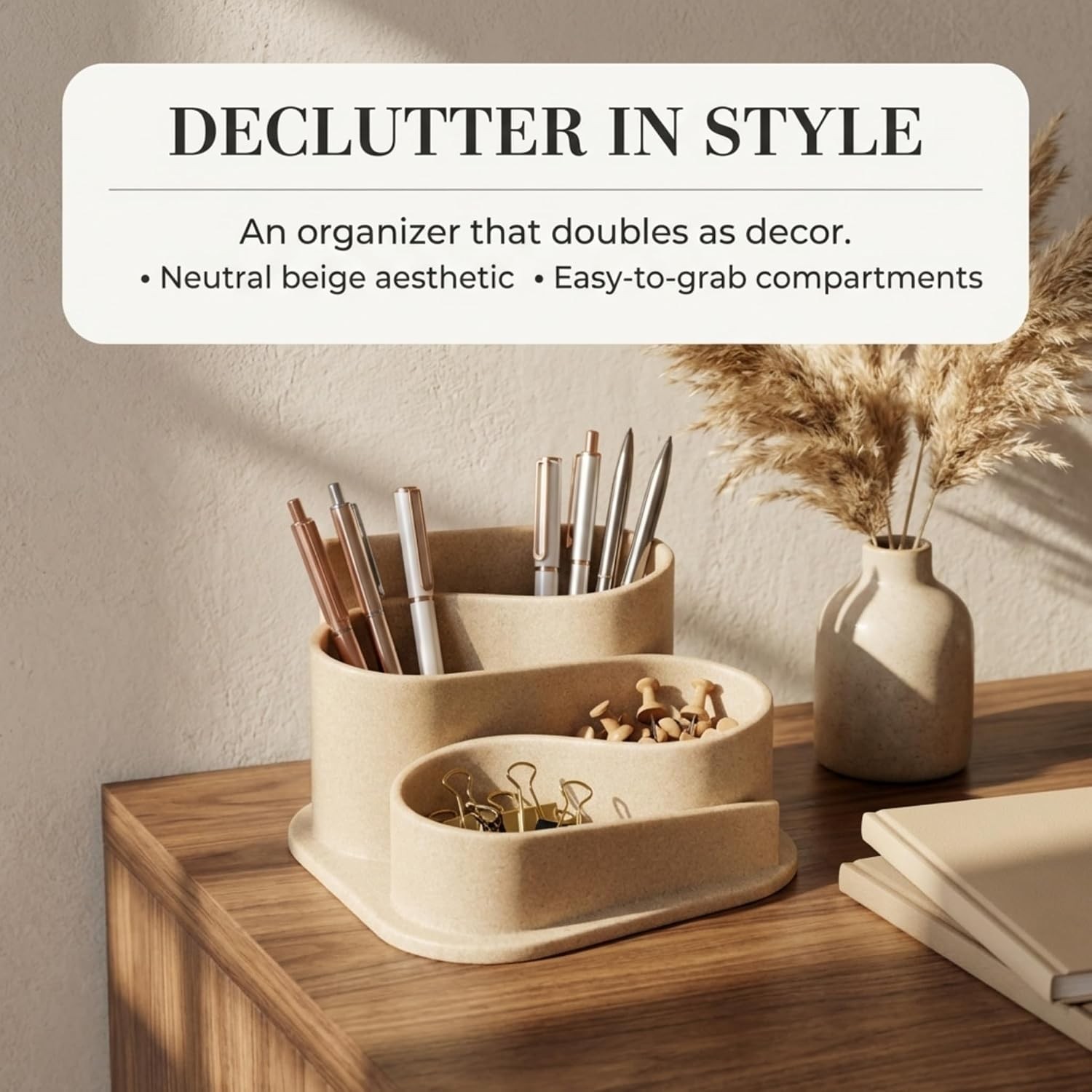 AESTHETIC DESK ORGANIZER PEN HOLDER Office Supplies Modern Home Workspace Design