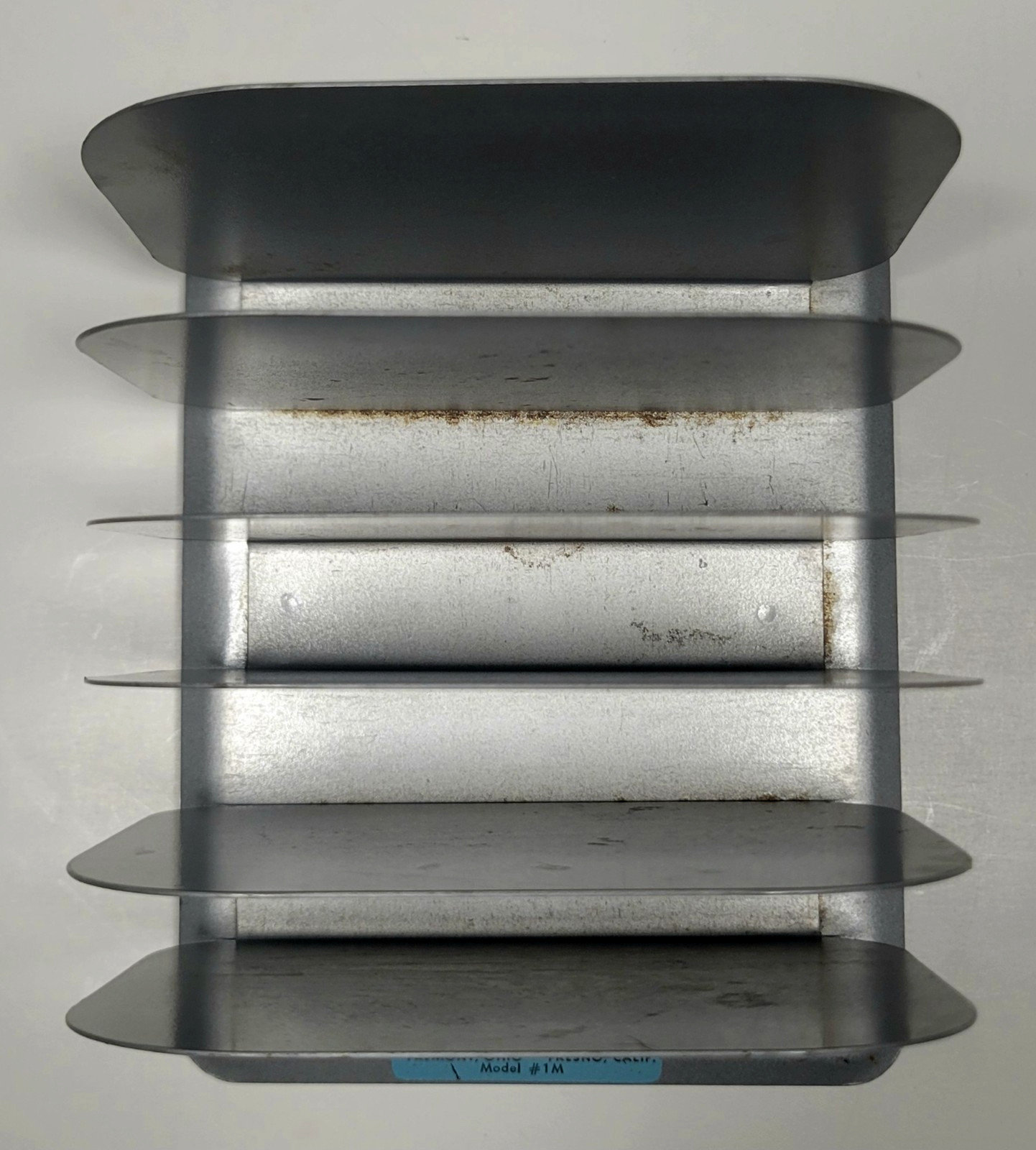 Vintage Steel LIT-NING Five Slot Desktop Paper Organizer Model 1-M