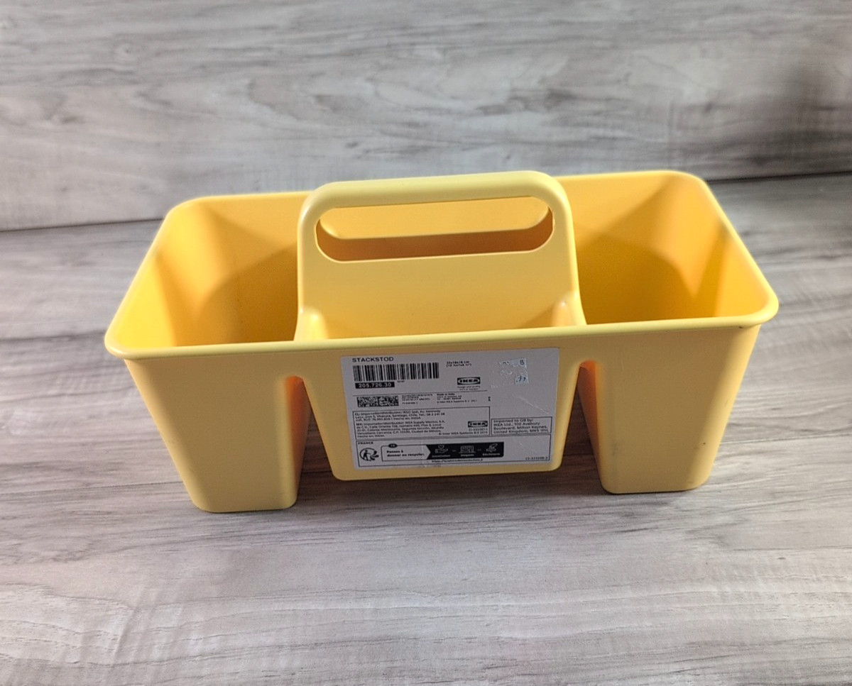 Vintage IKEA STACKSTOD Desk organizer Made in India In Yellow Color