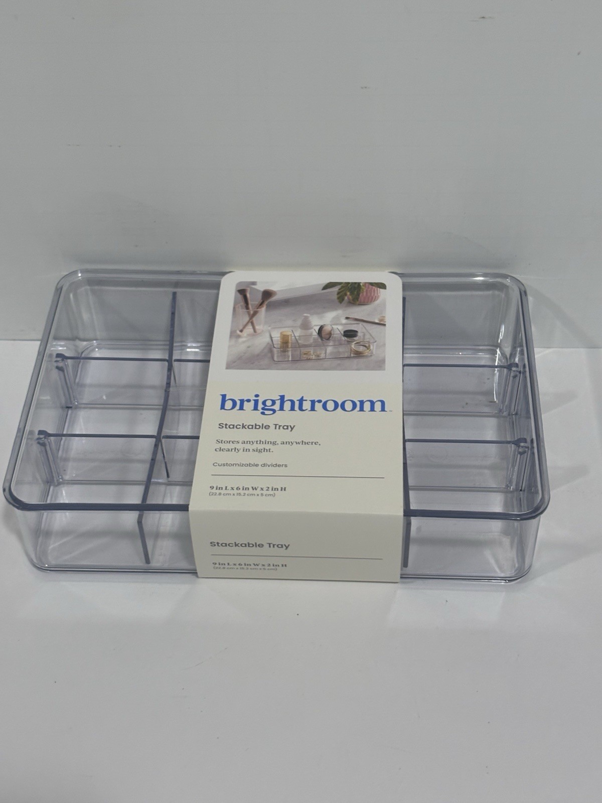 Brightroom Stackable Jewelry Craft Tray 9 x 6 x 2”