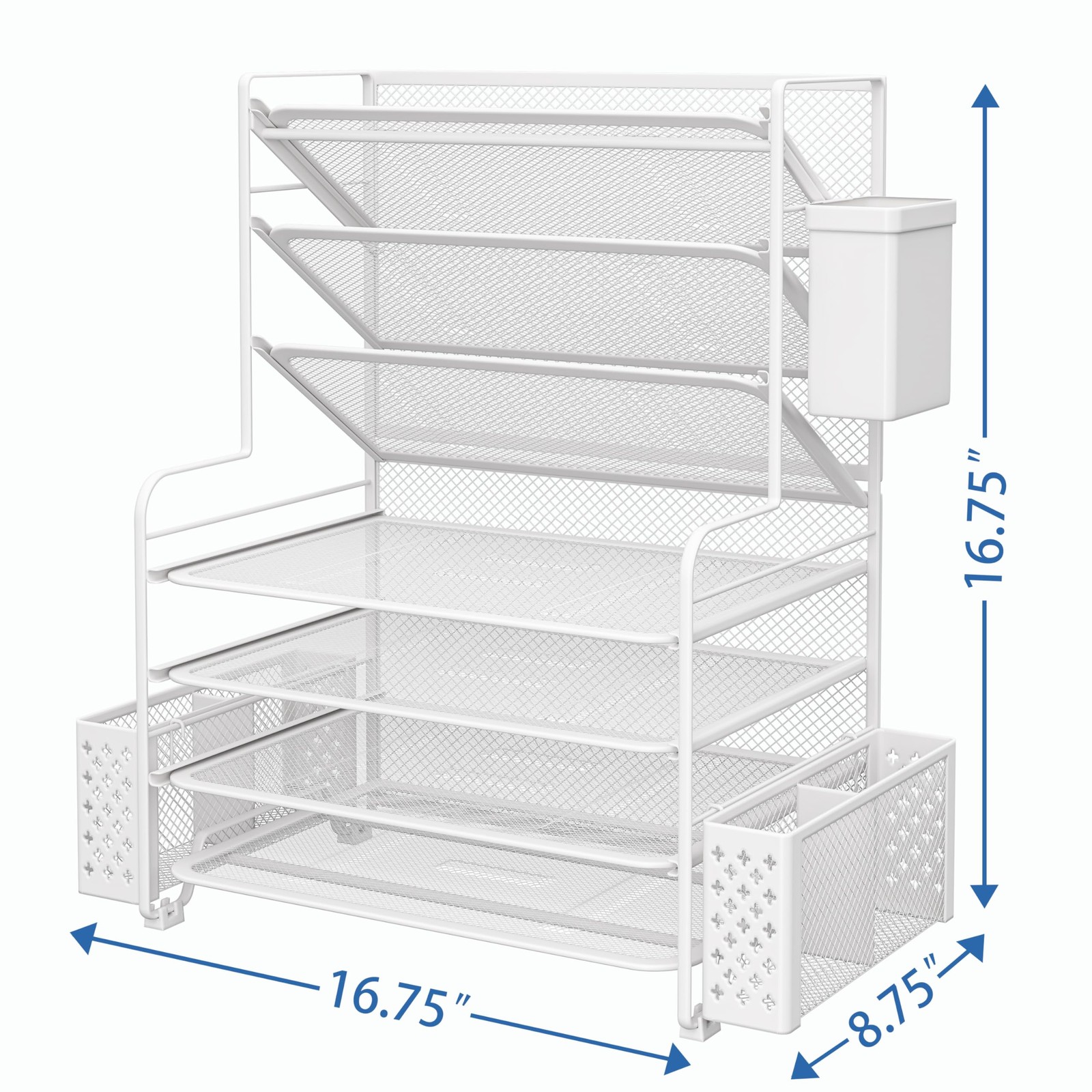 Simple Trending 7 Tier Desk File Organizer Letter Tray Paper Organizer Pen