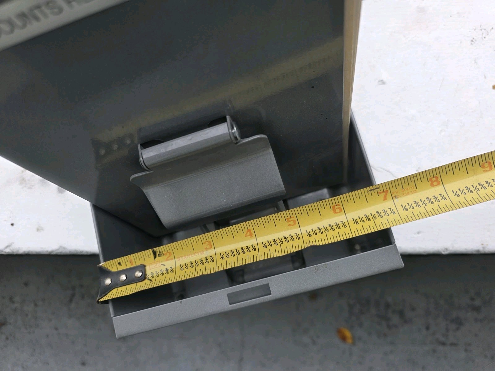 NEBS Metal Drop Side Posting File Tray 944 Grey 12inx7inx4in