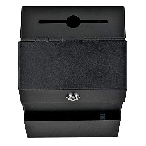 Mail Boss Locking Steel Suggestion Key Drop Black 8100