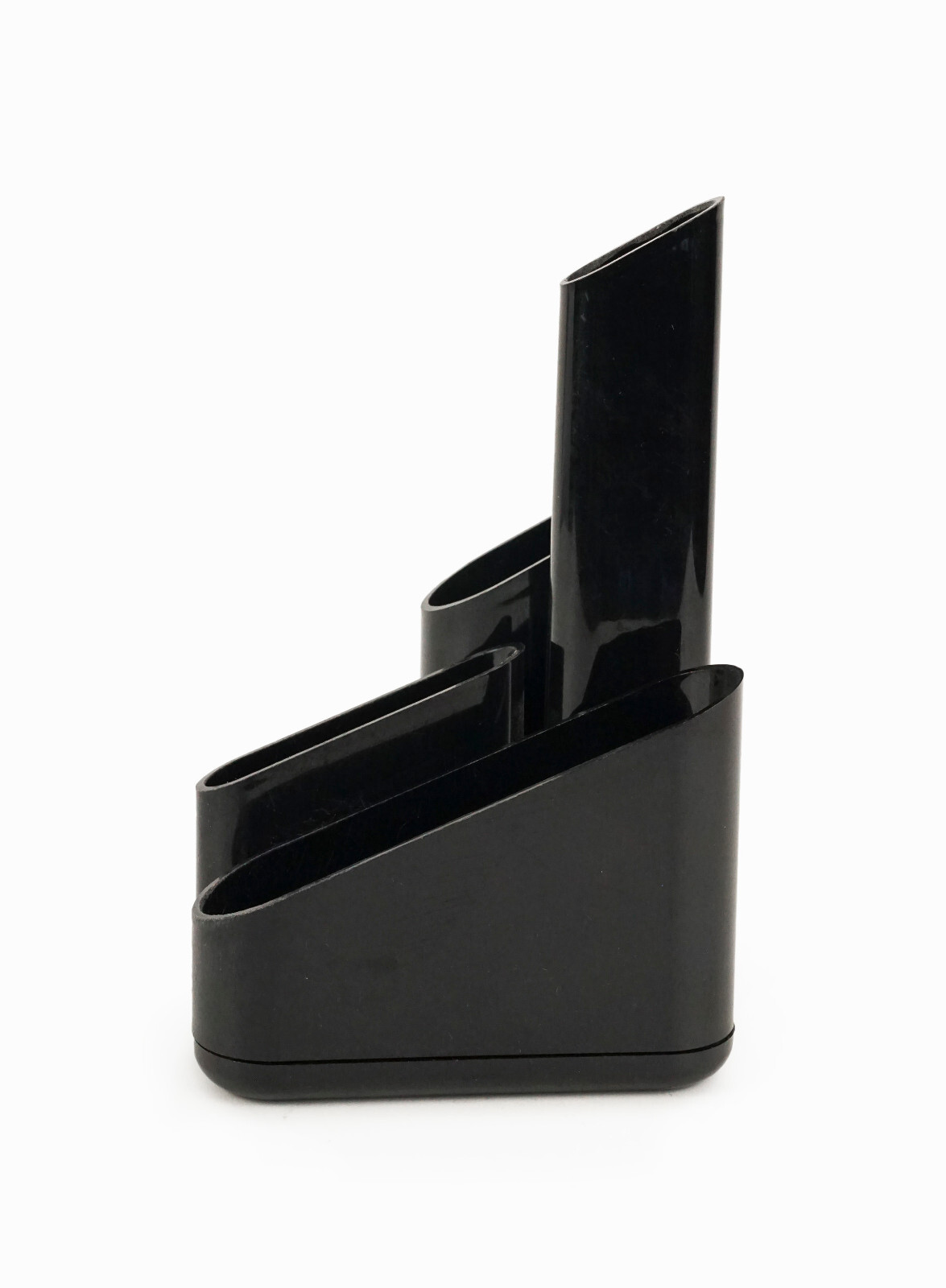 1985 Desk Organizer Eldon Office Vintage Storage Desk Plastic Black Artist