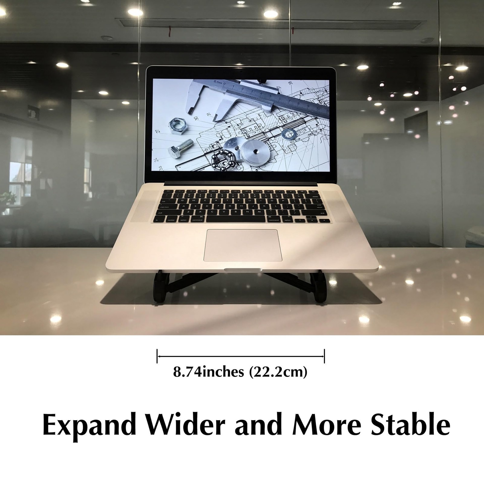 K7 Laptop Stand, Foldable Portable Stand,Black, Lightweight Ergonomic…