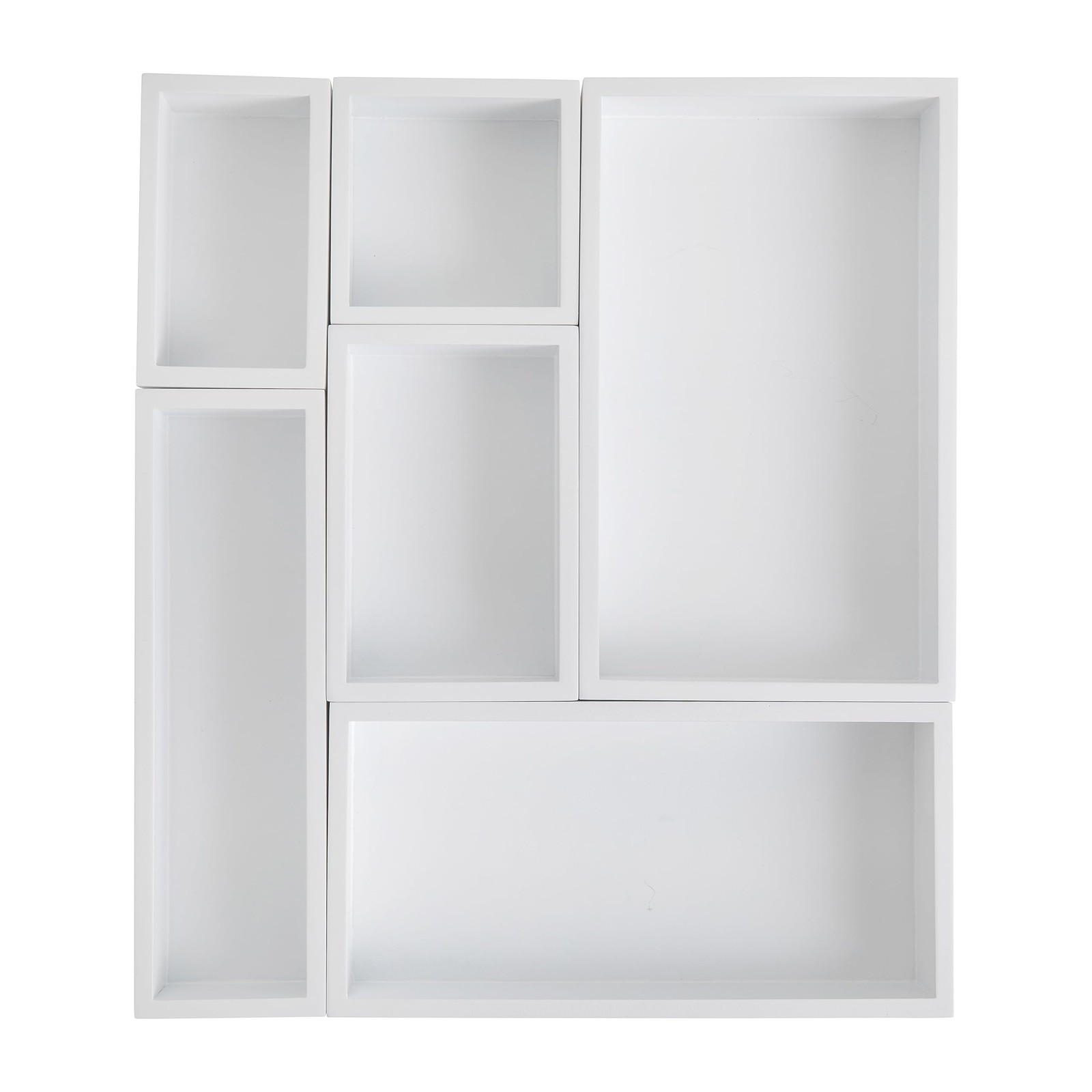 Martha Stewart Enzo Wooden Desk Drawer Organizer Set, Set of 1, White