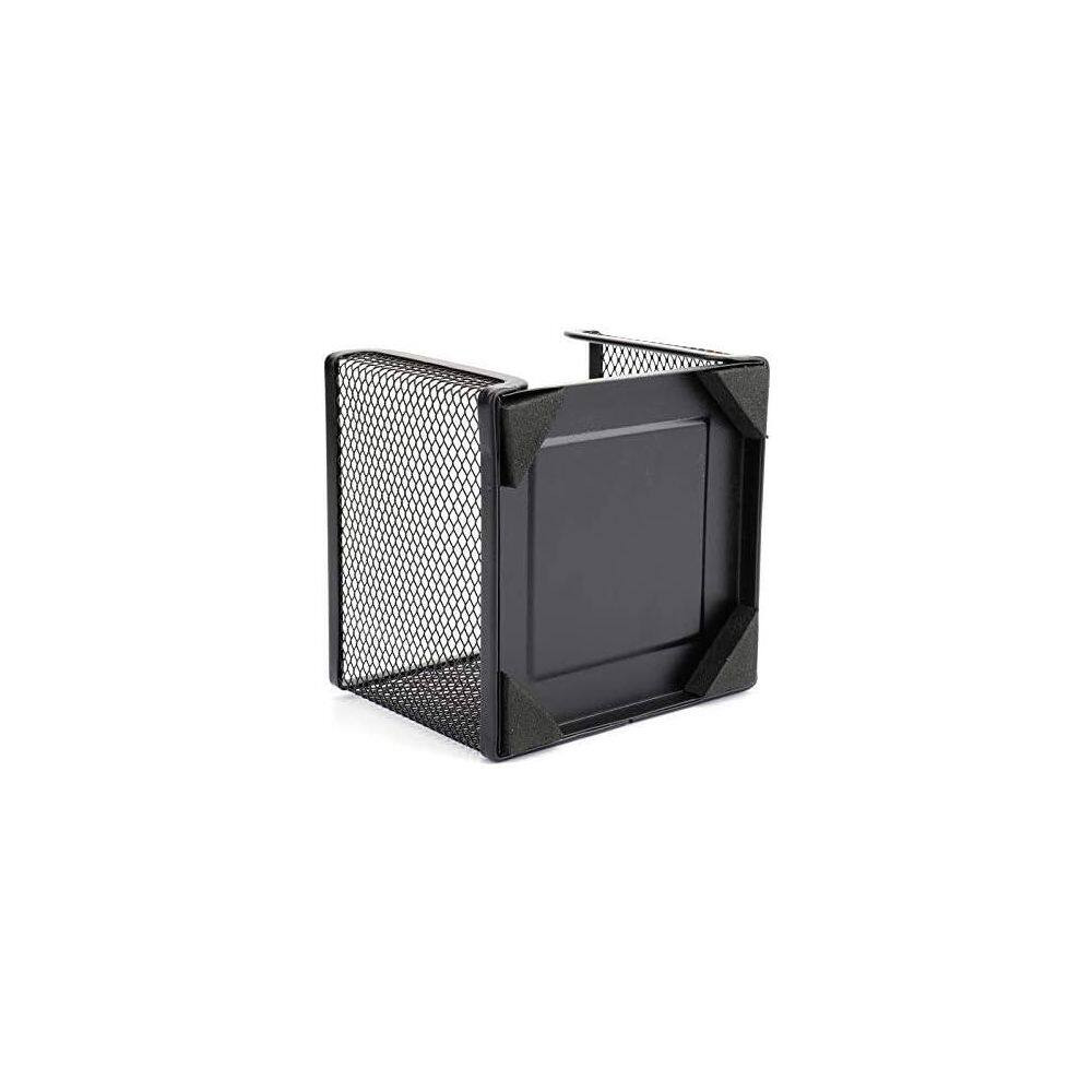 4 Pack Black Mesh Memo Holder Desk Organizer Cube for Sticky Notes, Pens, Pencil