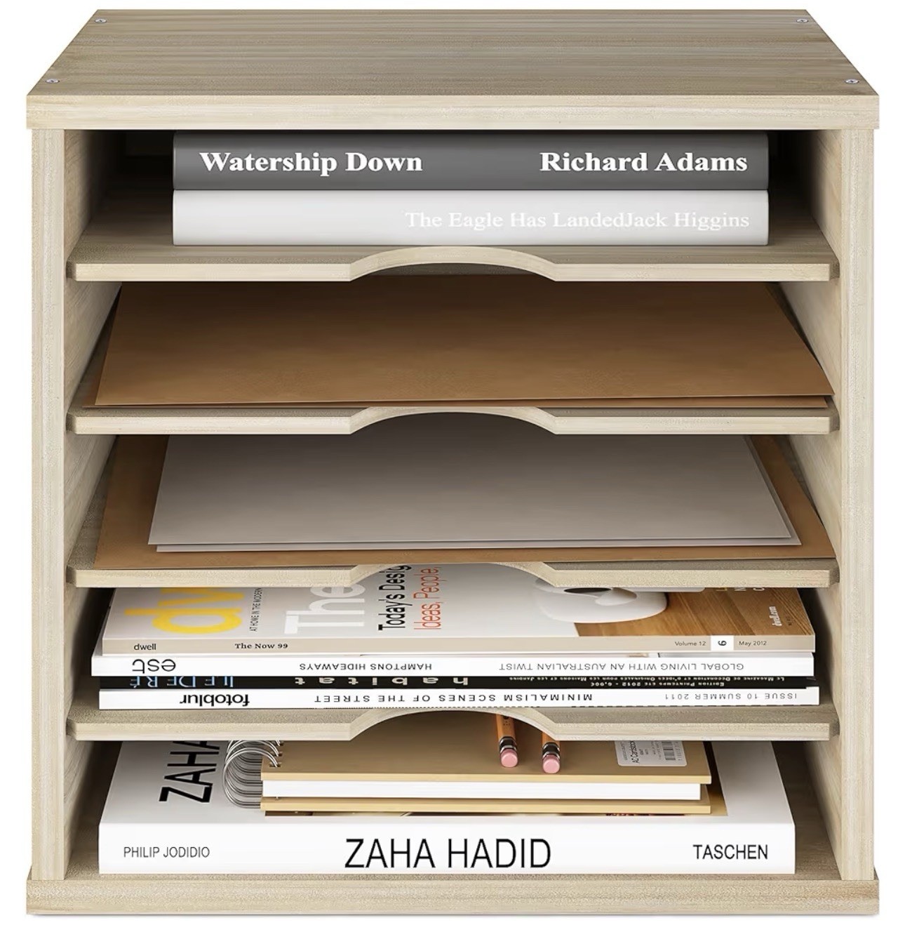 Ballucci 5-Tier File Organizer for Desk, Mail Sorter, Office Desk Organization