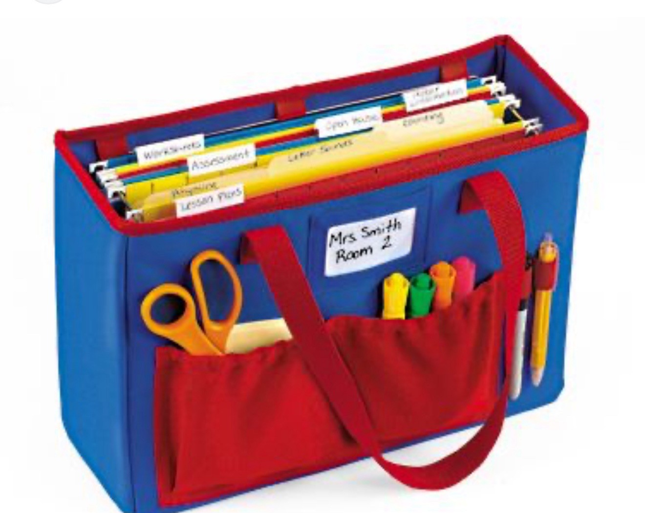 Lakeshore Teacher Tote and Organizer, Teacher Helper Bag, Teacher File Tote
