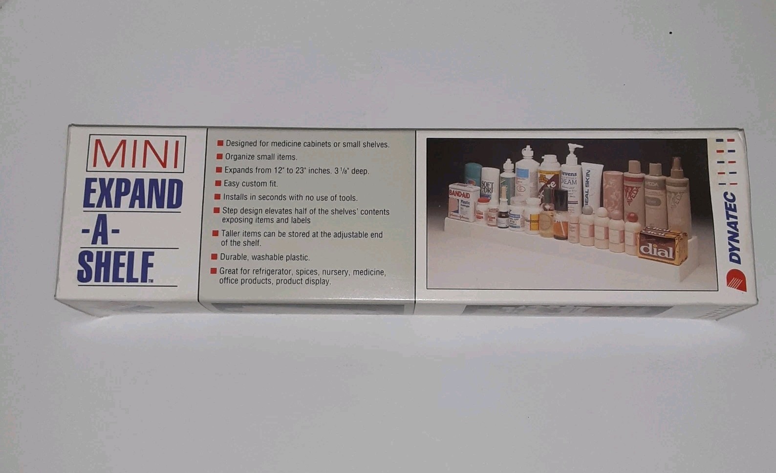Mini Expand-A-Shelf Original Expanding Tiered Design 12-23″ Organize Cabinet