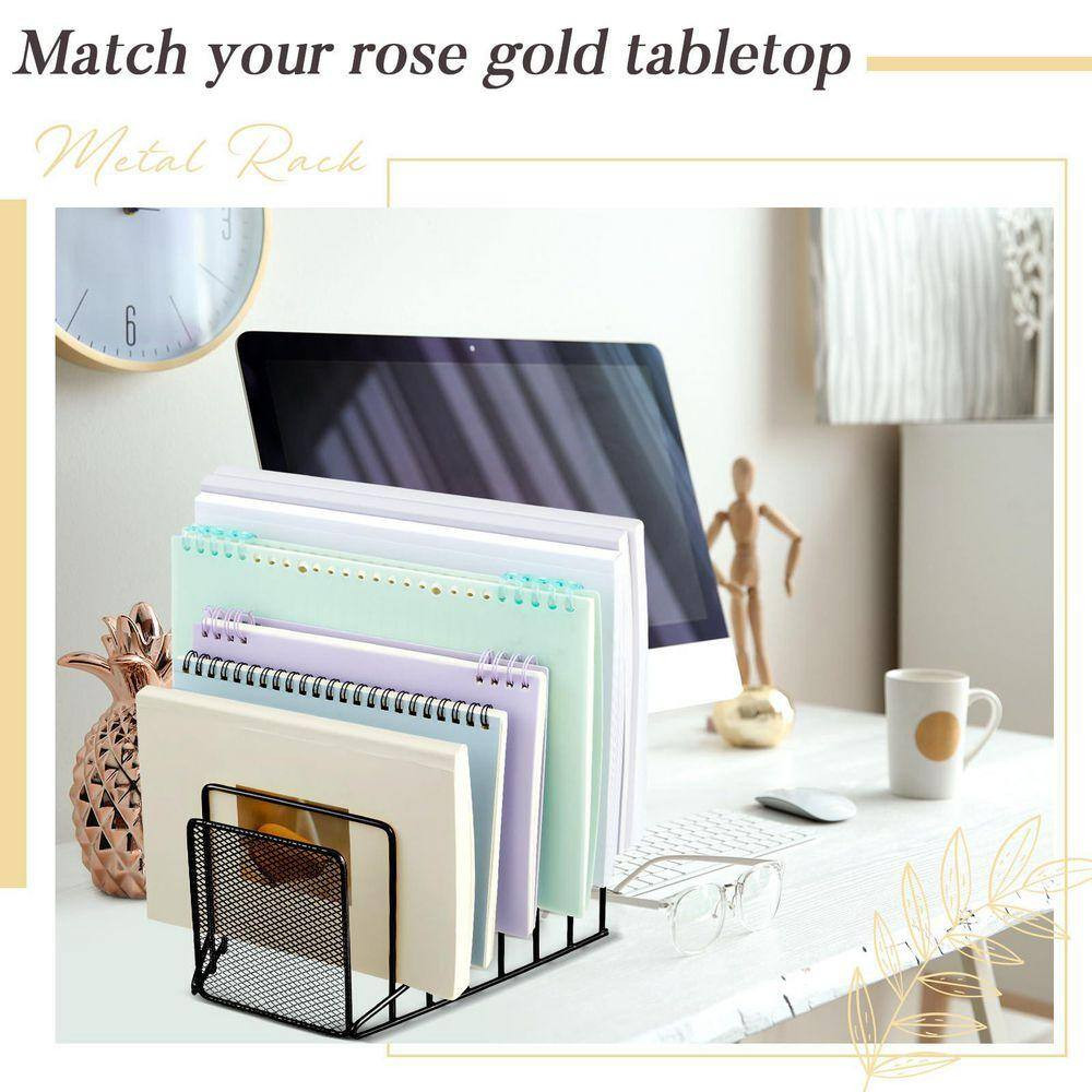 6.3 In. X 7.8 In. 2-Piece 7 Slot Incline File Sorter Metal Wire Mesh File Racks