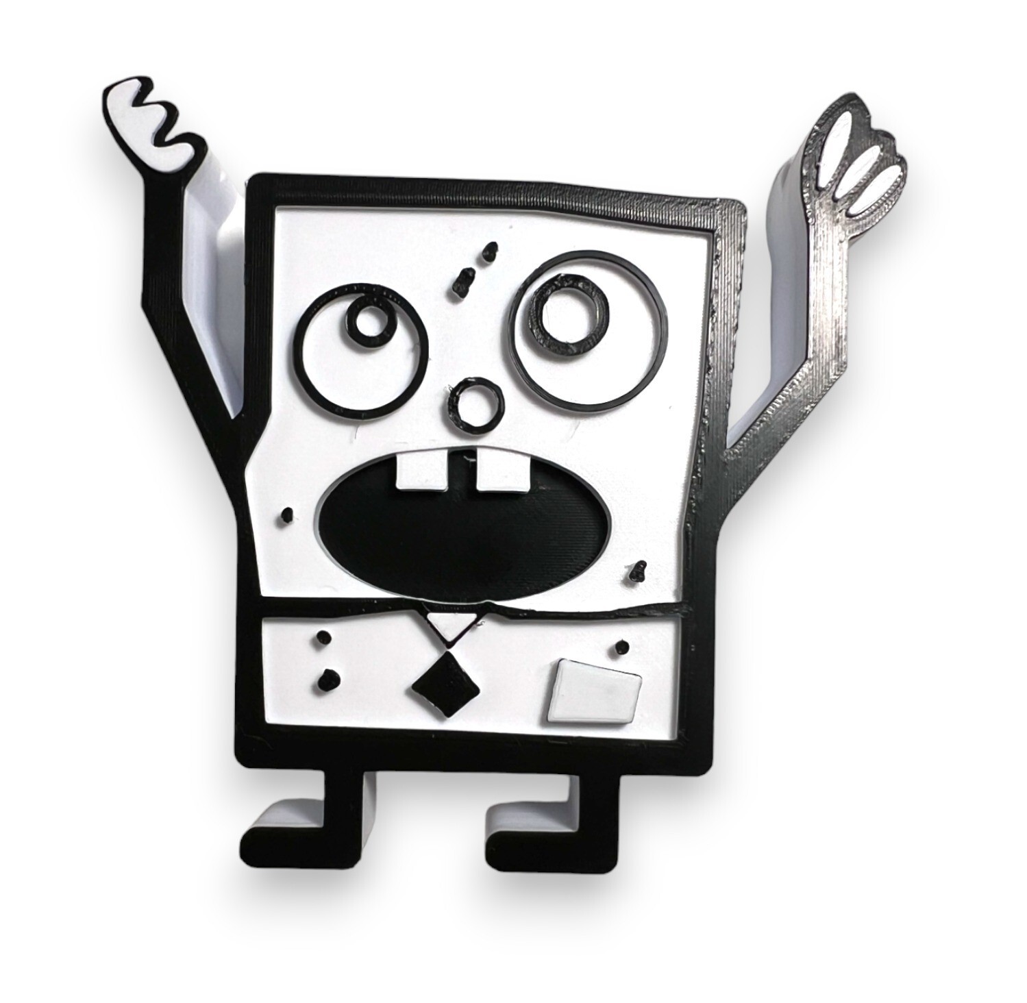 Doodle Bob Pencil Holder Desk Ornament 3D Printed