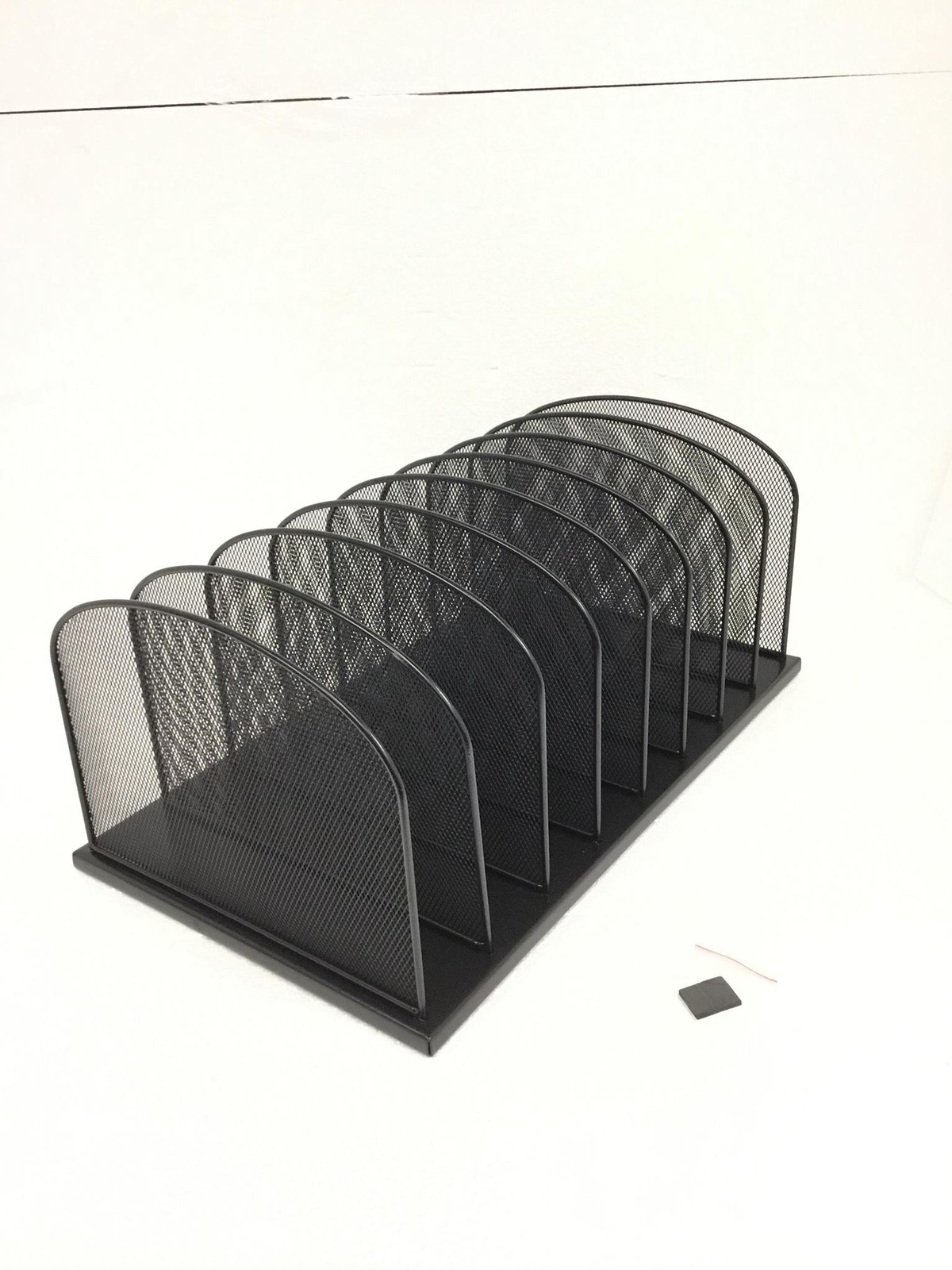 4x NEW Safco 3253BLOnyx Mesh Desk Organizer, 8 Upright Sections, FREE SHIP, QTY