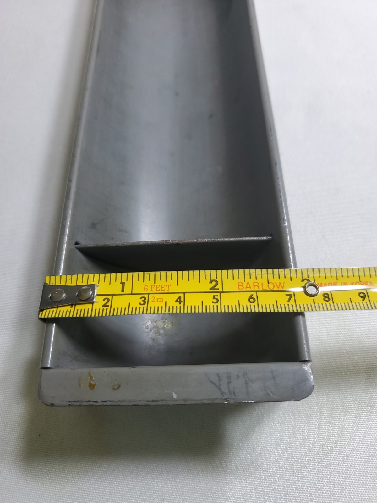 Vintage Steel Grey Desk Drawer Organizer Insert Tray Metal