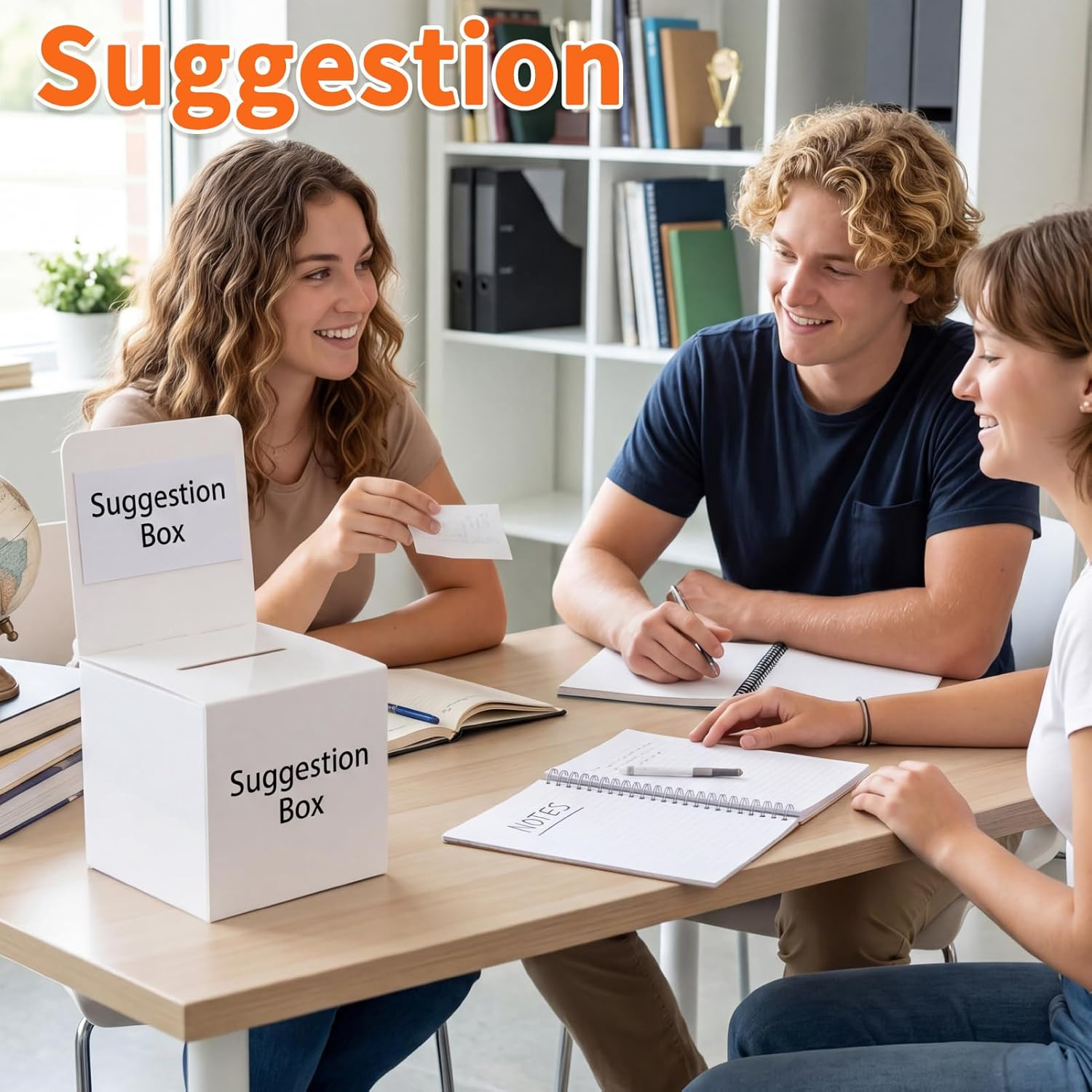 12 Pack 6X6X6 in Suggestion Boxes for Raffle Ticket, Voting Ballot | Removable D