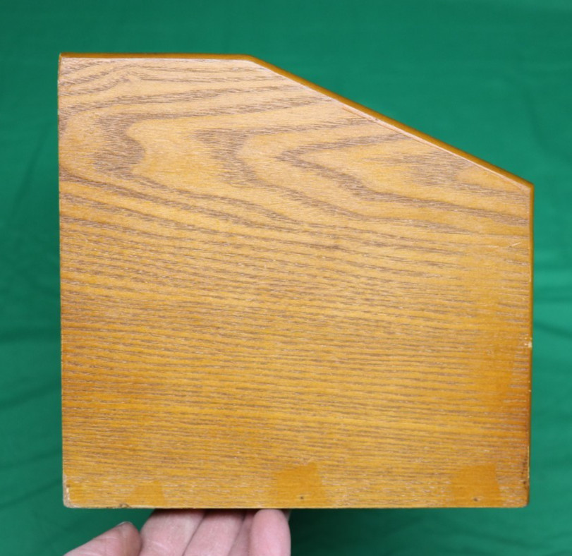 VTG 31 Day Wooden Monthly Bill Letter Mail Sorter Organizer Desk Top w/Drawers