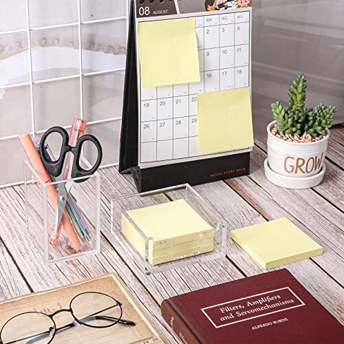 Clear Acrylic Notepad Holder Sticky Note Holder Sticky Notepad Holder