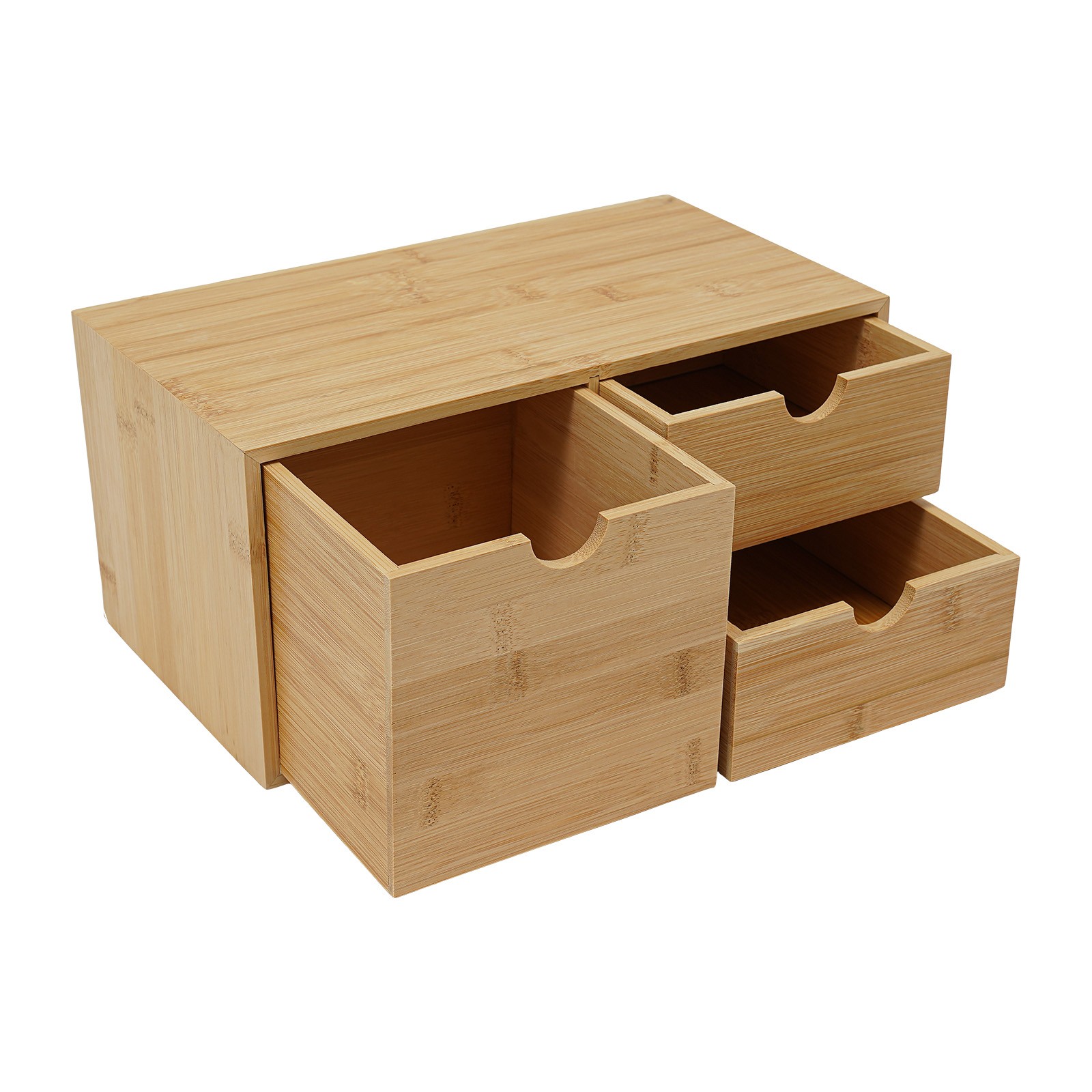 Bamboo Desk Organizer Mini Bamboo Desk Drawer Tabletop Storage Organization Box