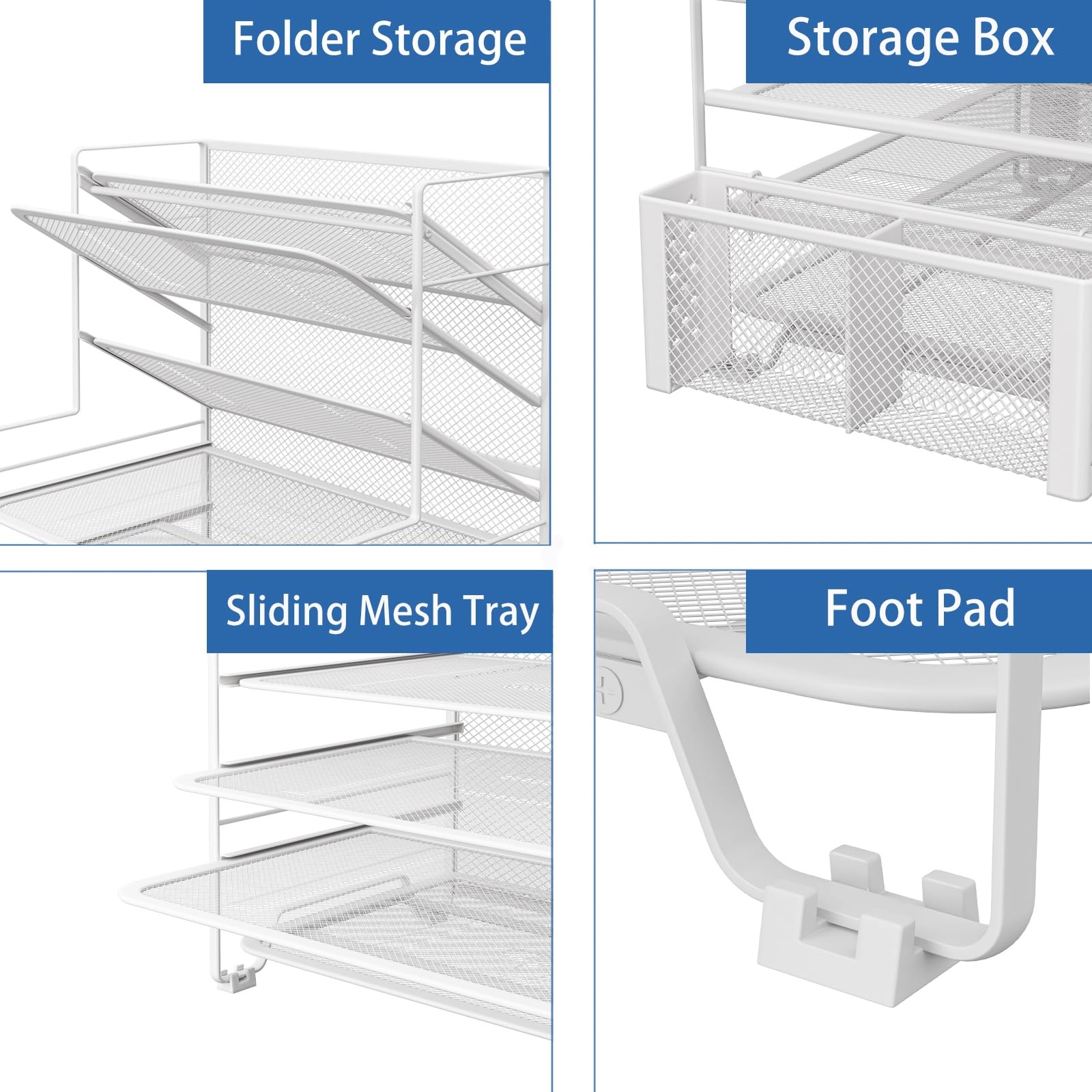 Simple Trending 7 Tier Desk File Organizer Letter Tray Paper Organizer Pen
