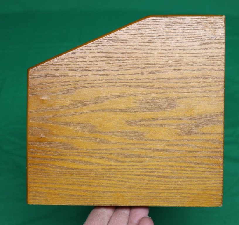 VTG 31 Day Wooden Monthly Bill Letter Mail Sorter Organizer Desk Top w/Drawers