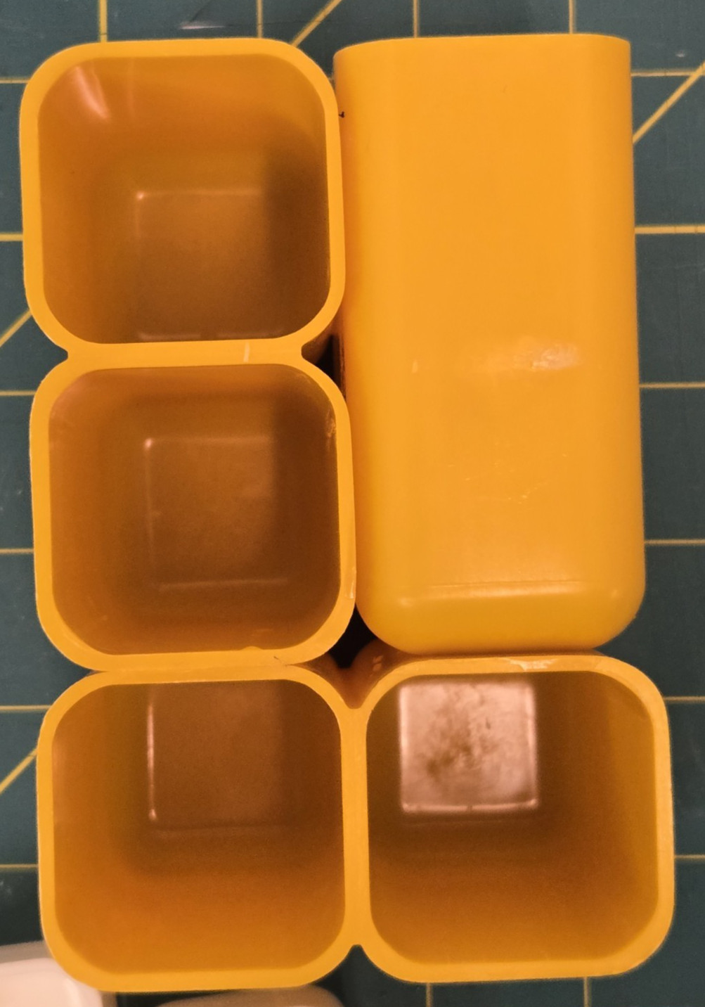 MCM Atomic Modular Desk Organizer Yellow 3 Drawers 1 Cup
