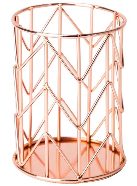Pen And Storage Holders. Rose Gold