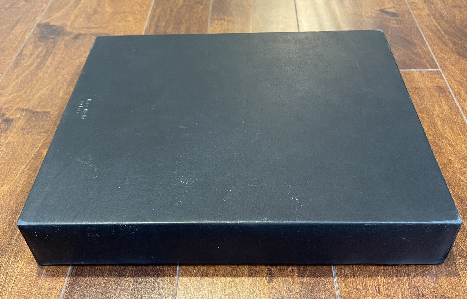 Leather Desktop Tray BOSCA Black Nappa Vitello 13″ x 10.5″ x 2″