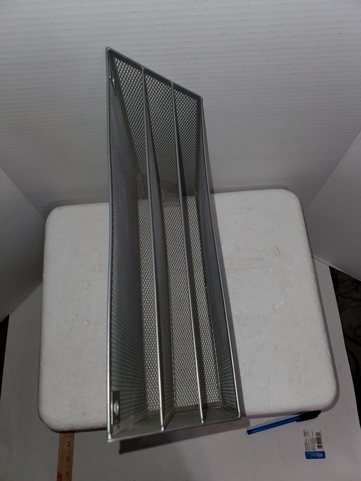 Wall Mounted File Organizer 3 Pocket Vertical Hanging Folders Holder Paper Rack