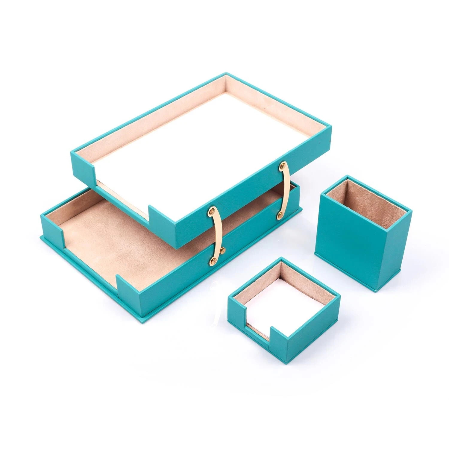 Classic Desk Organizer – 10 PCS Leather Desk Organizer Set – Desk Accessories
