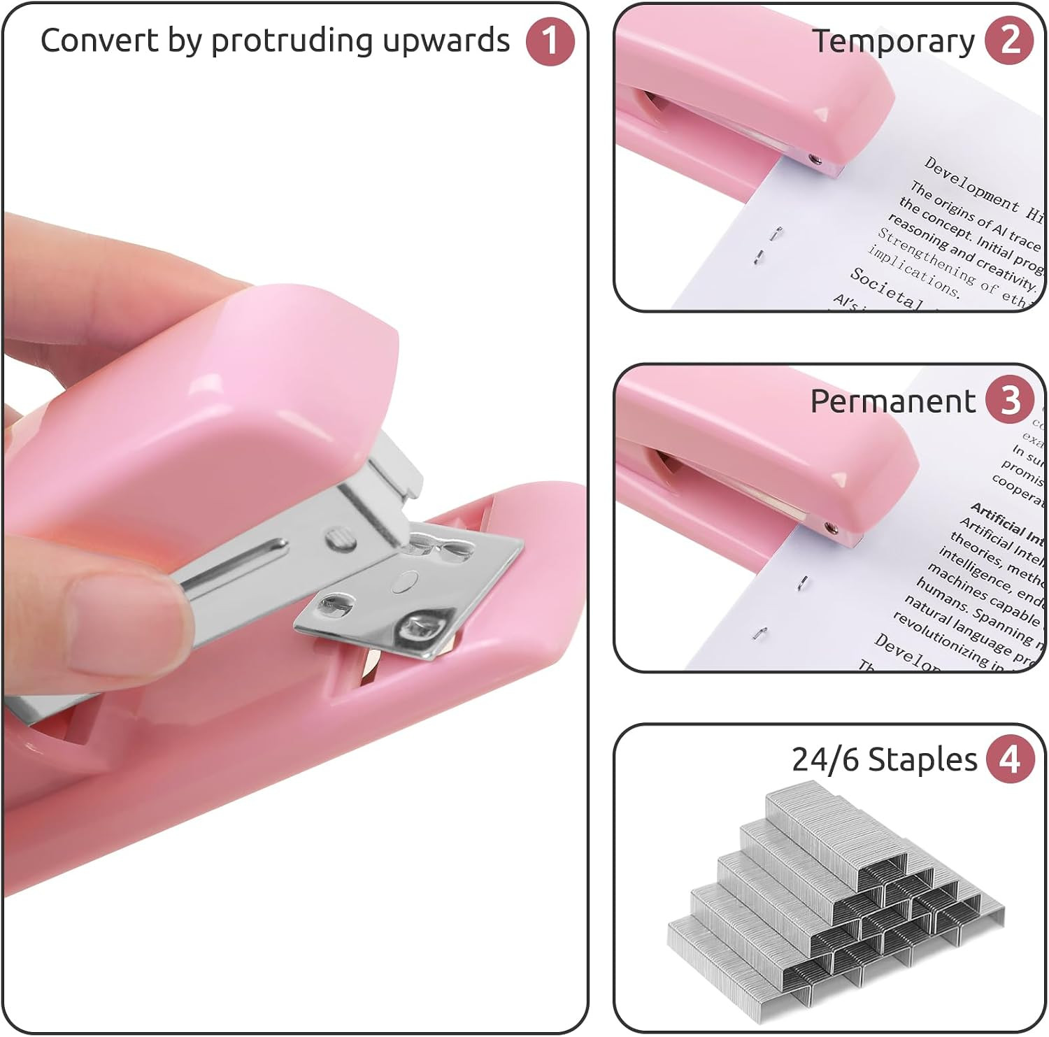 Office Accessories, 10Pcs, 360-Degree Rotating Pen Holder, Office Supplies Inclu