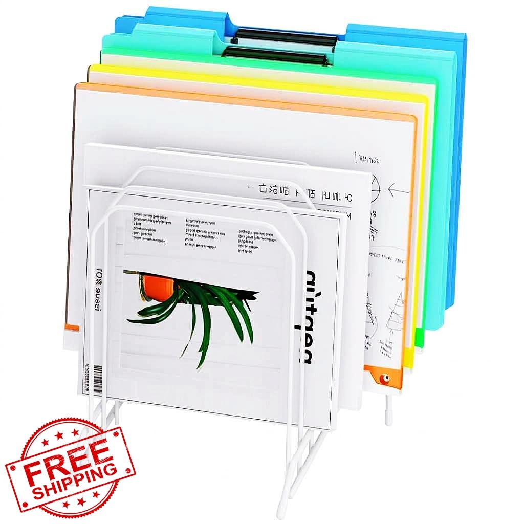 MINDEPOT White 8-Section Sorter