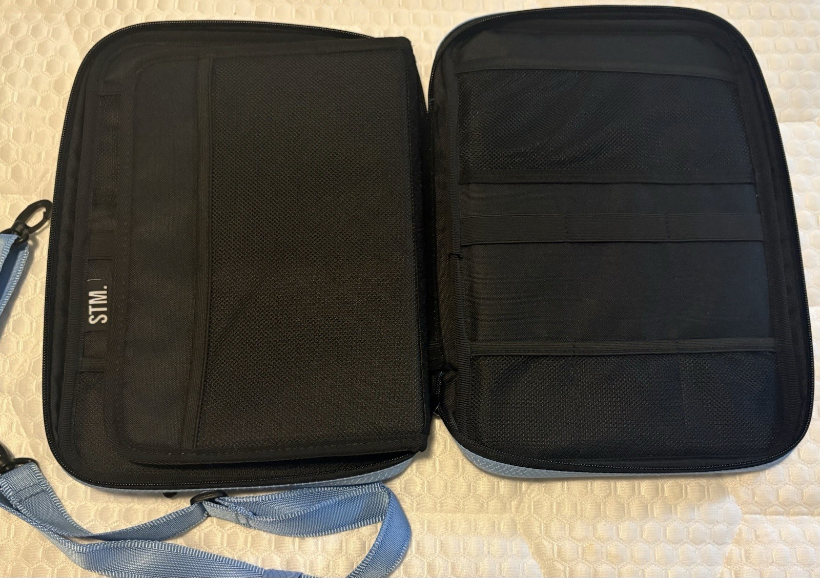 Baby BLUE Scribbles That Matter B5 Pencil Case & Journal Organizer Pouch V2