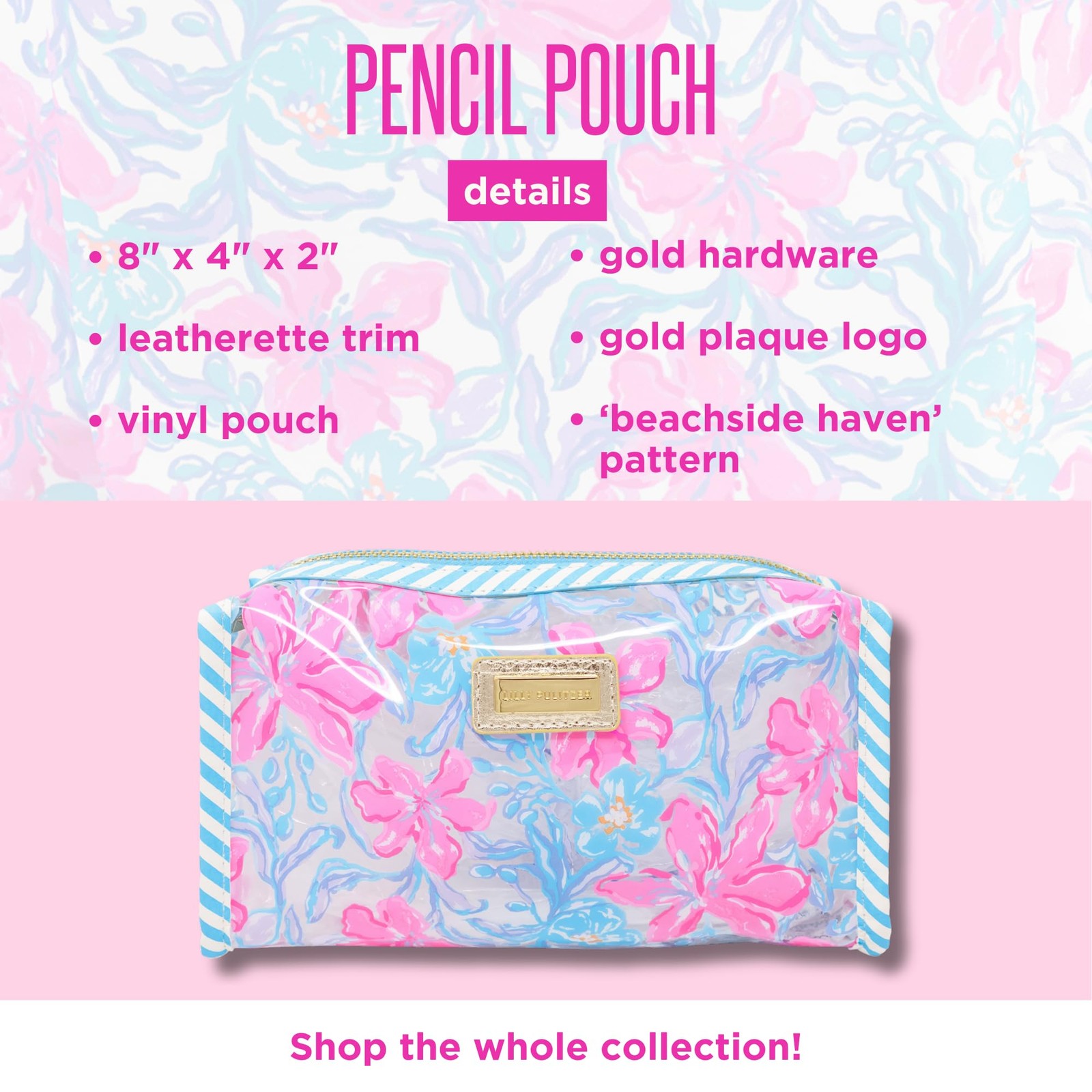 PVC Zipper Pouch, Cute Pencil Case for Adults, Travel Toiletry Bag, Small Pou…