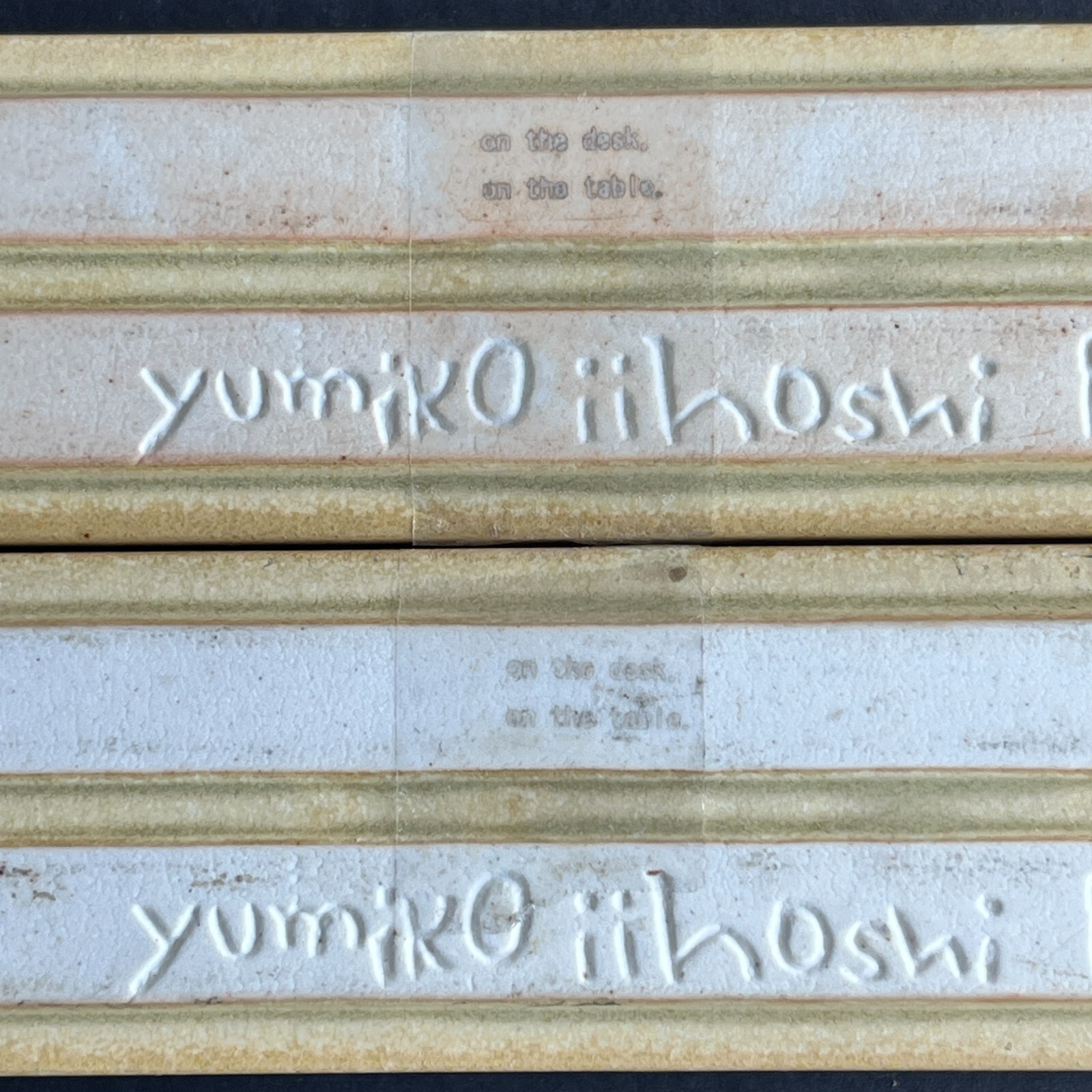Set of 2 Yumiko Iihoshi Desk Pencil Pen Table Organizers from Japan Porcelain
