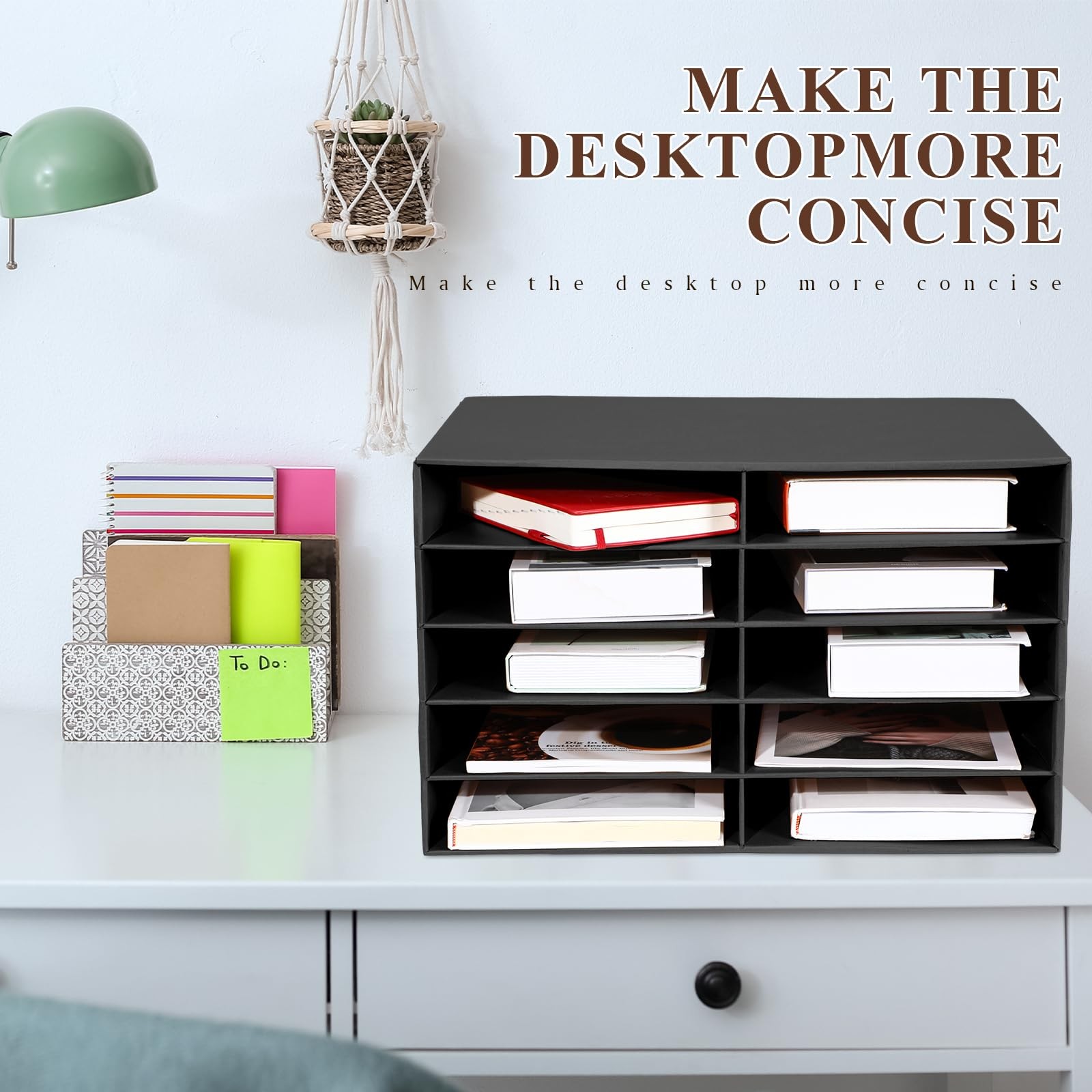 4 Pieces Cardboard Paper Organizer, Classroom Mailboxes, Construction Paper S…