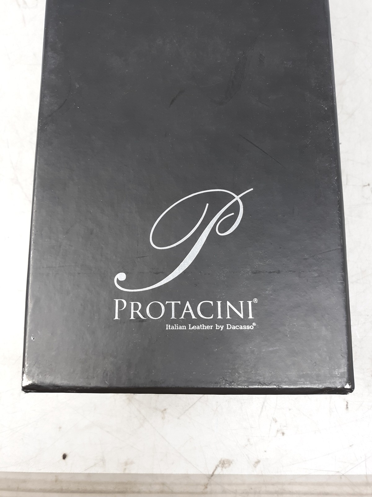 Protacini Dacasso Italian Patent Leather Letter Holder Black