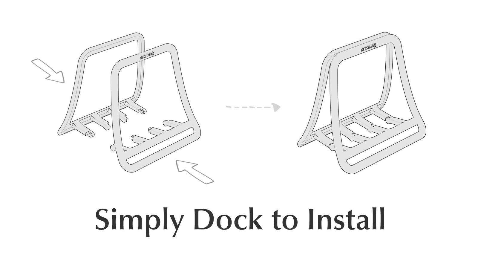 K11 Vertical Laptop Stand White