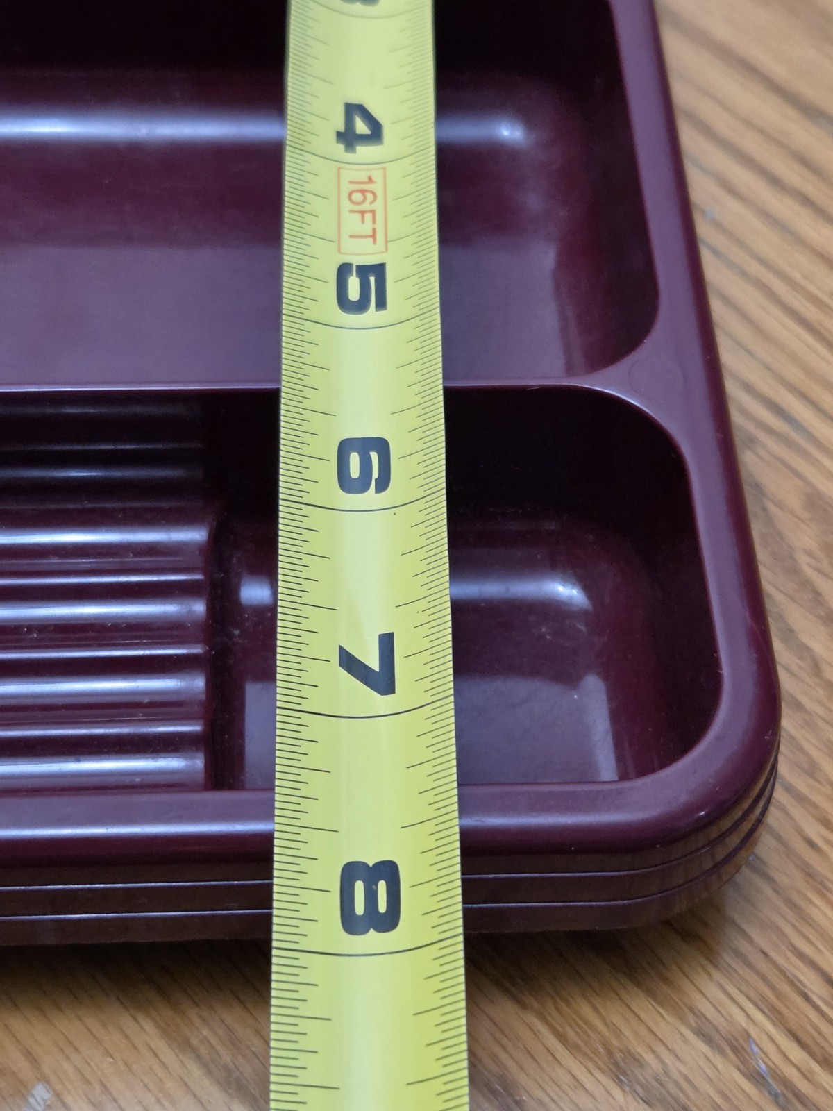 Rubbermaid Desk Drawer Organizer Plastic Red MCM Decor Vintage
