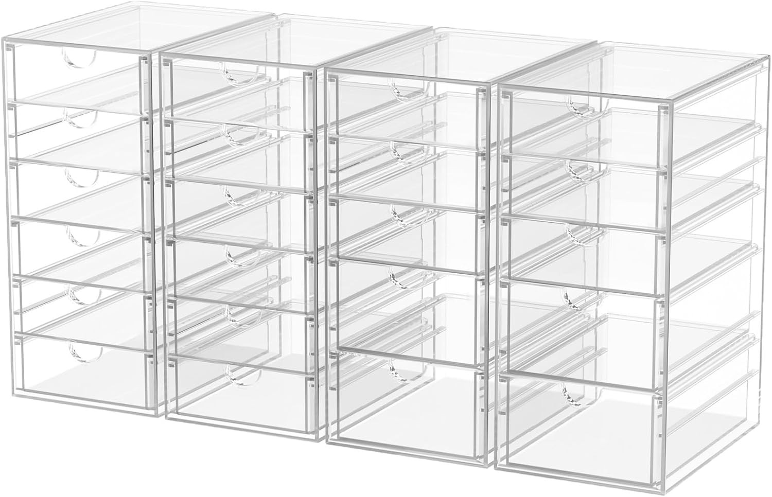 4PCS Desk Organizers and Accessories with 22 Drawers, Office Desktop Drawers NEW