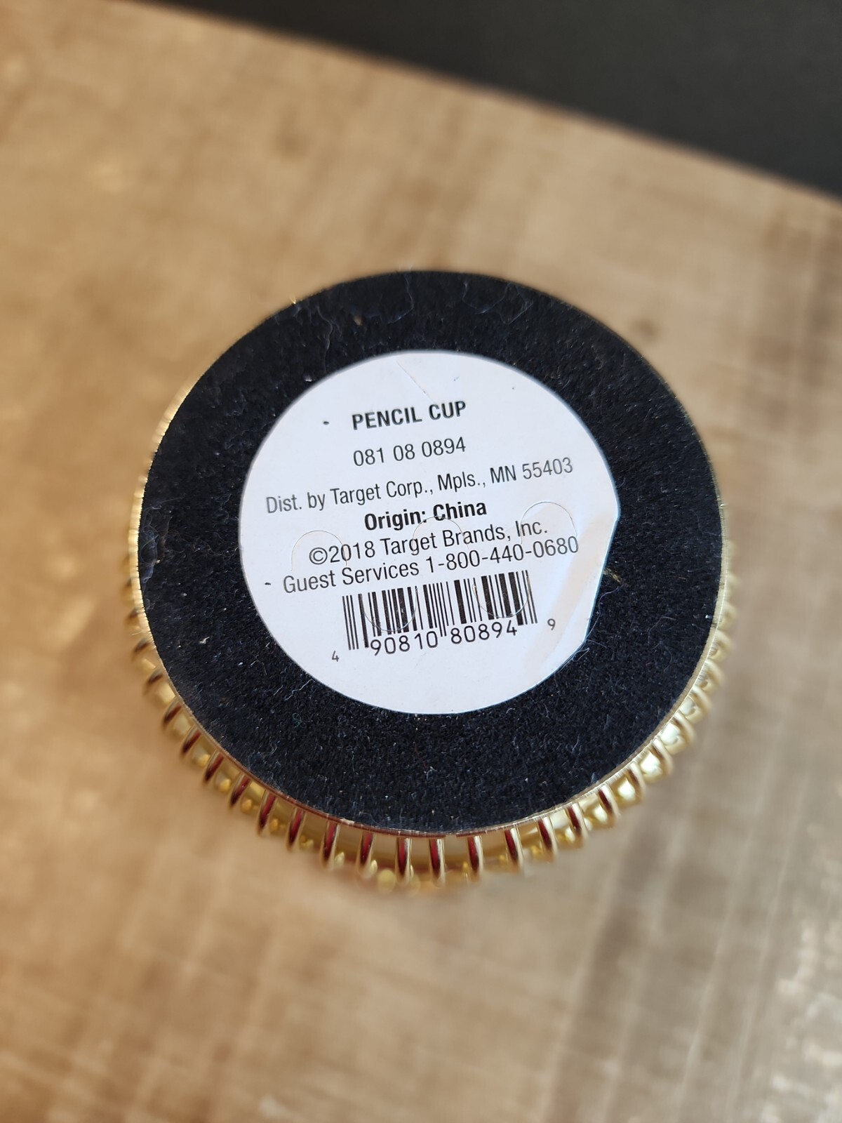 Pencil and Pen Office Desk Cup, Wire Metal, Gold Color Target 2018