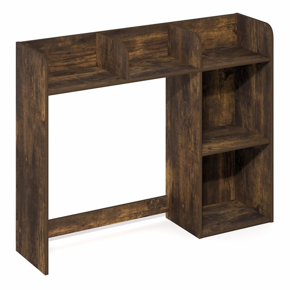 Pemberly Row 5 Shelf Desktop Hutch Organizer for Home Office in Amber Pine