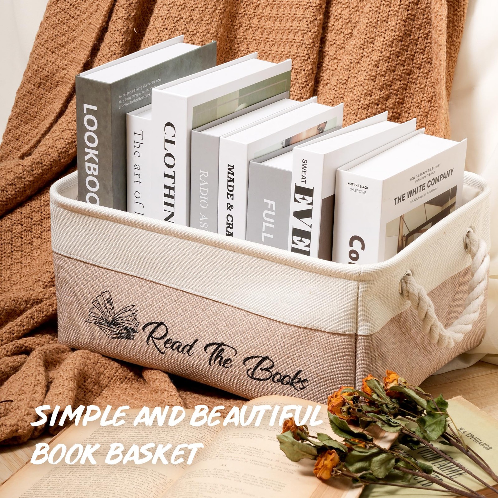 Book Storage Baskets For Organizing Read The Books List Collapsible Bin Bag