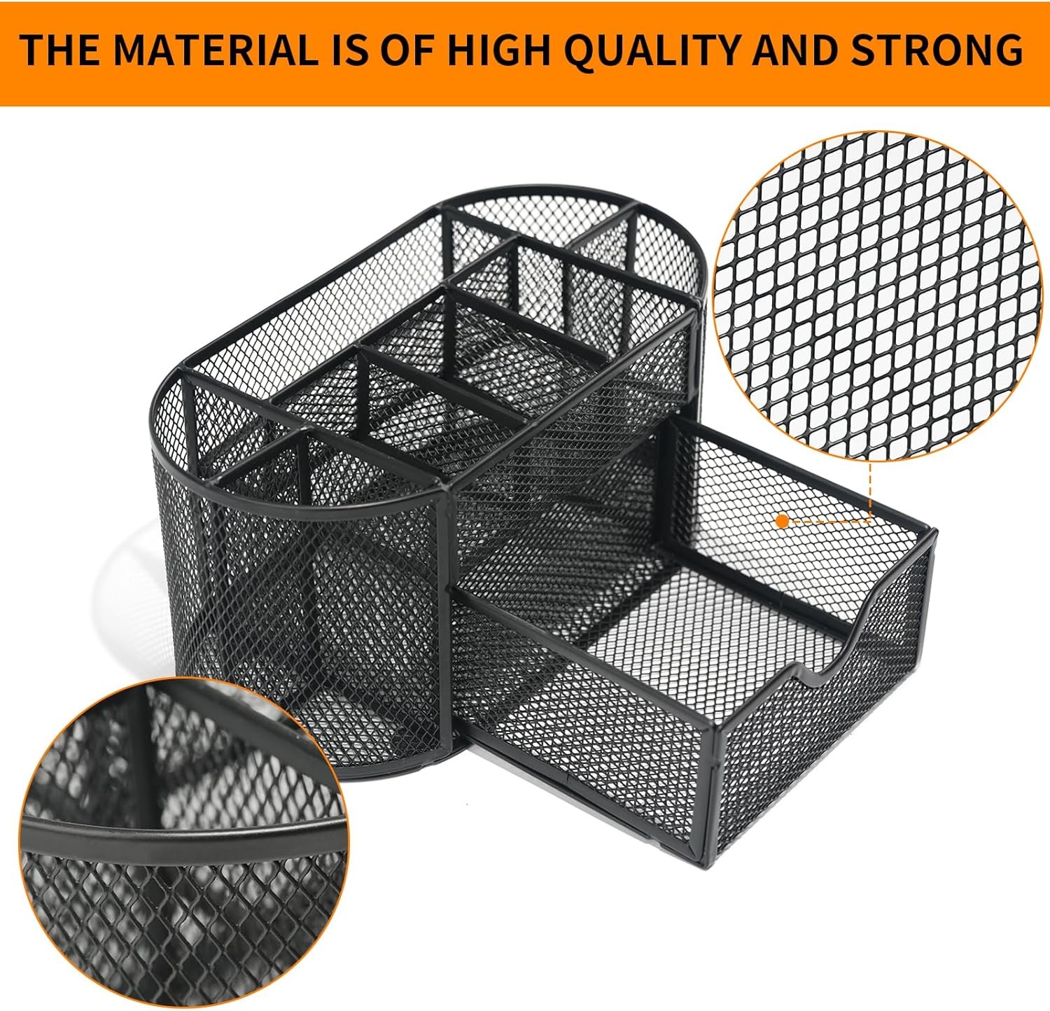 Desk Organizers and Accessories with Pencil Pen Holder Supply 8 Compartments and